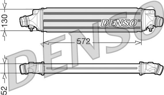 Denso DIT20003 - Интеркулер autocars.com.ua