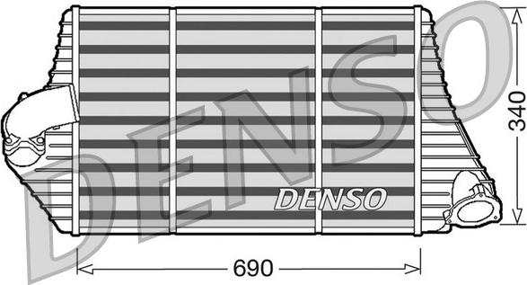 Denso DIT23001 - Интеркулер, теплообменник турбины avtokuzovplus.com.ua