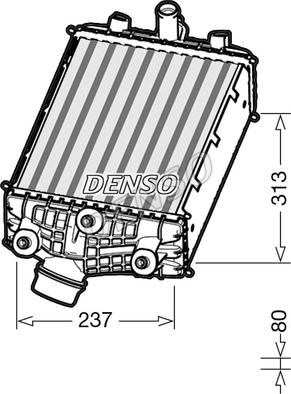 Denso DIT28001 - Интеркулер autocars.com.ua