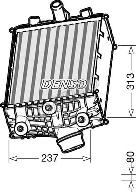 Denso DIT28002 - Интеркулер autocars.com.ua