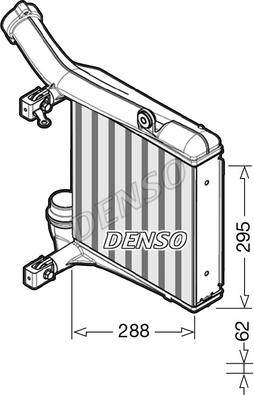 Denso DIT28012 - Интеркулер autocars.com.ua