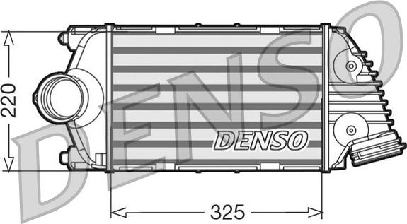 Denso DIT28015 - Интеркулер autocars.com.ua