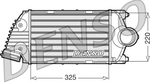 Denso DIT28016 - Интеркулер autocars.com.ua