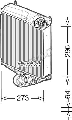 Denso DIT28022 - Интеркулер autocars.com.ua