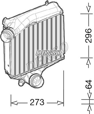 Denso DIT28023 - Интеркулер autocars.com.ua