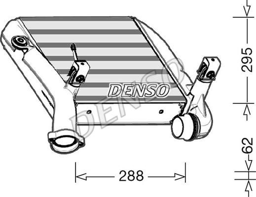 Denso DIT28024 - Интеркулер autocars.com.ua
