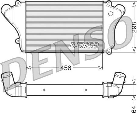 Denso DIT45004 - Интеркулер autocars.com.ua