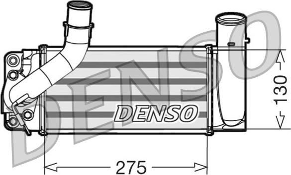 Denso DIT50007 - Интеркулер autocars.com.ua