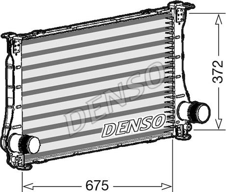 Denso DIT50011 - Интеркулер, теплообменник турбины avtokuzovplus.com.ua