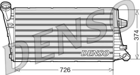 Denso DIT99020 - Интеркулер autocars.com.ua