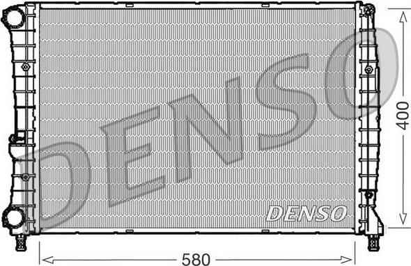 Denso DRM01002 - Радіатор, охолодження двигуна autocars.com.ua