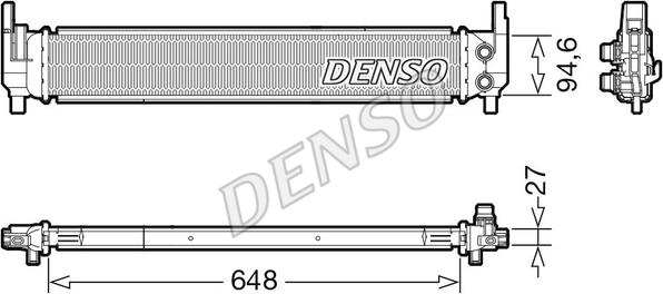 Denso DRM02042 - Радіатор, охолодження двигуна autocars.com.ua