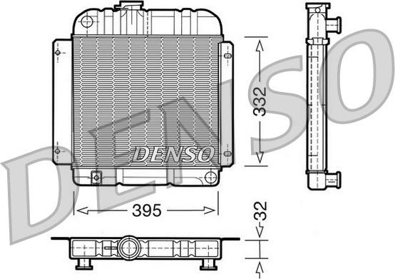 Denso DRM05001 - Радіатор, охолодження двигуна autocars.com.ua