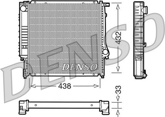 Denso DRM05022 - Радіатор, охолодження двигуна autocars.com.ua