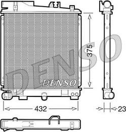 Denso DRM05029 - Радіатор, охолодження двигуна autocars.com.ua