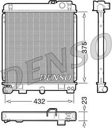 Denso DRM05030 - Радіатор, охолодження двигуна autocars.com.ua