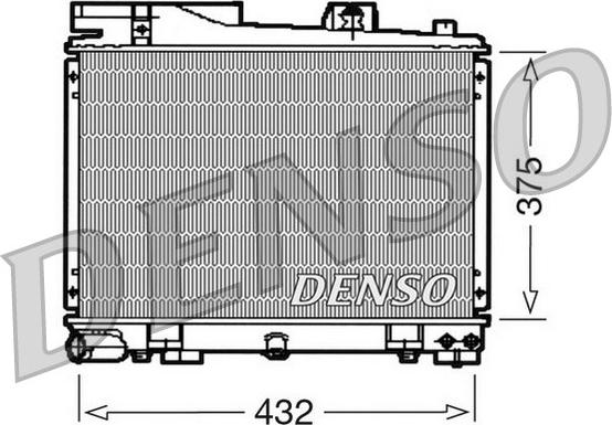 Denso DRM05034 - Радиатор, охлаждение двигателя autodnr.net