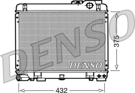 Denso DRM05035 - Радіатор, охолодження двигуна autocars.com.ua