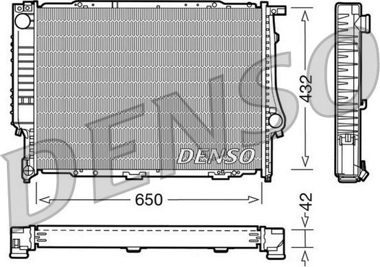 Denso DRM05055 - Радіатор, охолодження двигуна autocars.com.ua