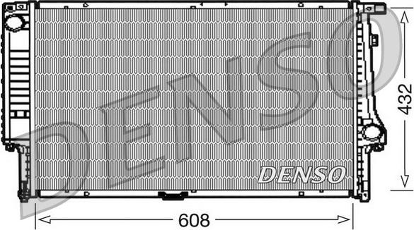 Denso DRM05061 - Радиатор, охлаждение двигателя autodnr.net