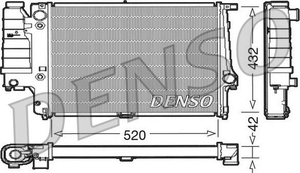 Denso DRM05065 - Радіатор, охолодження двигуна autocars.com.ua