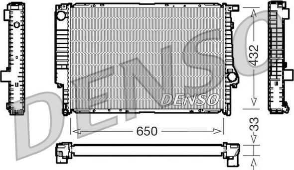 Denso DRM05066 - Радіатор, охолодження двигуна autocars.com.ua