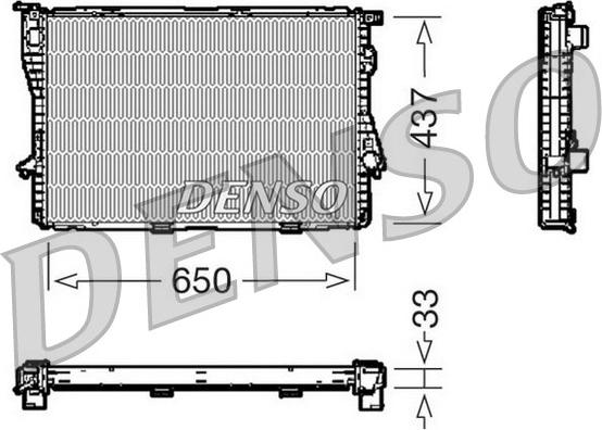 Denso DRM05067 - Радіатор, охолодження двигуна autocars.com.ua