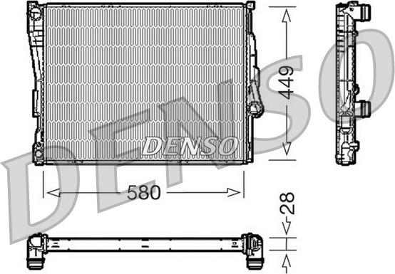 Denso DRM05069 - Радіатор, охолодження двигуна autocars.com.ua
