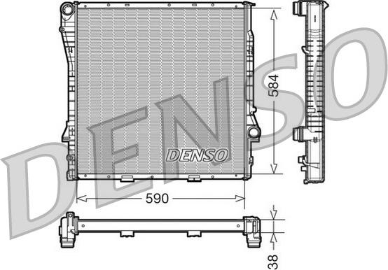 Denso DRM05117 - Радиатор, охлаждение двигателя autodnr.net