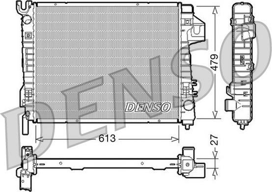 Denso DRM06020 - Радіатор, охолодження двигуна autocars.com.ua