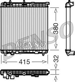 Denso DRM07011 - Радіатор, охолодження двигуна autocars.com.ua