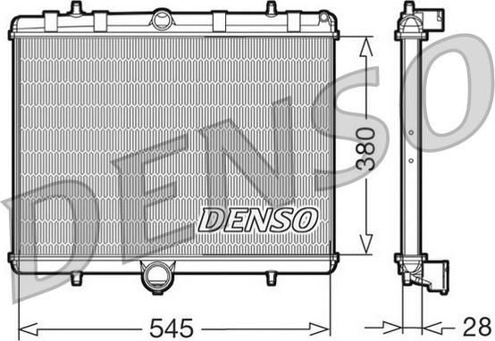 Denso DRM07060 - Радиатор, охлаждение двигателя autodnr.net