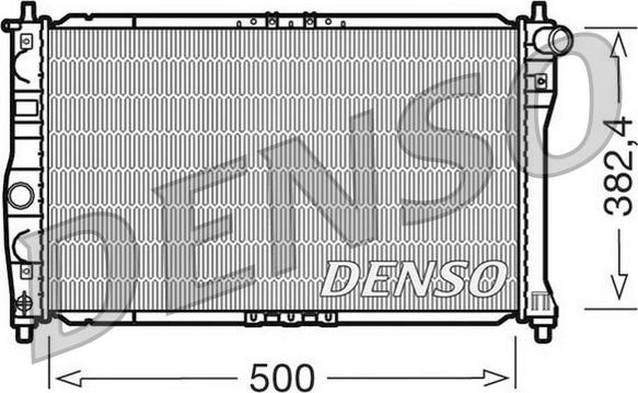 Denso DRM08001 - Радиатор, охлаждение двигателя avtokuzovplus.com.ua