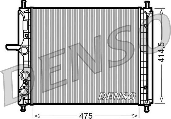 Denso DRM09034 - Радіатор, охолодження двигуна autocars.com.ua