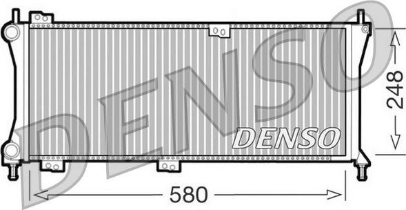 Denso DRM09083 - Радіатор, охолодження двигуна autocars.com.ua