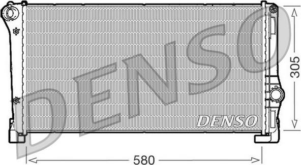 Denso DRM09104 - Радіатор, охолодження двигуна autocars.com.ua