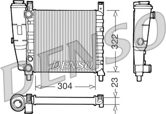 Denso DRM09140 - Радиатор, охлаждение двигателя avtokuzovplus.com.ua