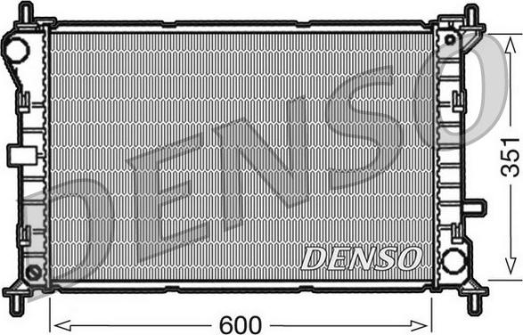 Denso DRM10051 - Радиатор, охлаждение двигателя avtokuzovplus.com.ua