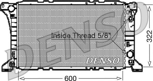 Denso DRM10096 - Радіатор, охолодження двигуна autocars.com.ua