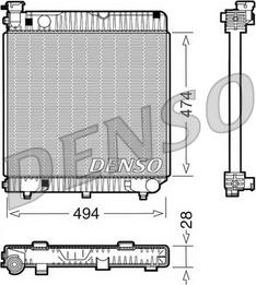 Denso DRM17001 - Радіатор, охолодження двигуна autocars.com.ua