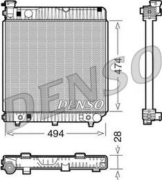 Denso DRM17002 - Радіатор, охолодження двигуна autocars.com.ua