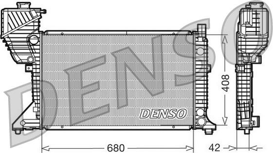 Denso DRM17011 - Радиатор, охлаждение двигателя autodnr.net