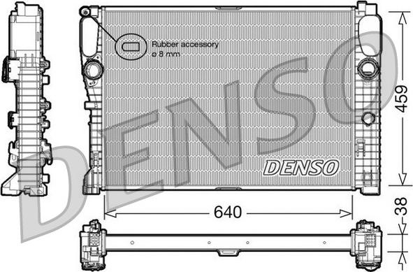 Denso DRM17014 - Радіатор, охолодження двигуна autocars.com.ua