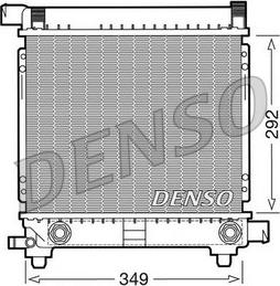 Denso DRM17028 - Радіатор, охолодження двигуна autocars.com.ua