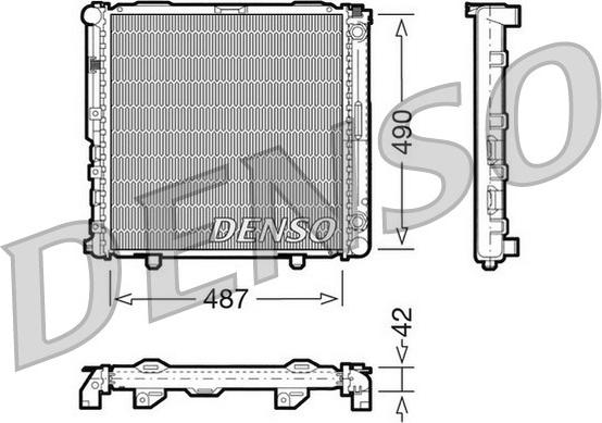 Denso DRM17031 - Радиатор, охлаждение двигателя avtokuzovplus.com.ua