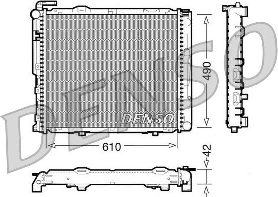 Denso DRM17035 - Радиатор, охлаждение двигателя avtokuzovplus.com.ua