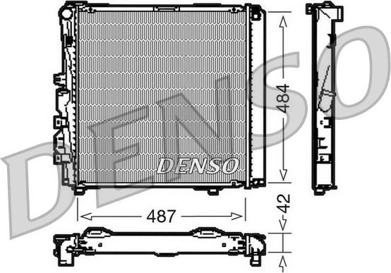 Denso DRM17053 - Радиатор, охлаждение двигателя autodnr.net