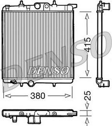 Denso DRM21020 - Радиатор, охлаждение двигателя avtokuzovplus.com.ua