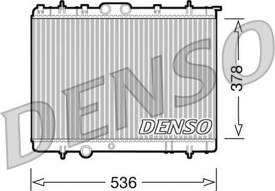 Denso DRM21030 - Радіатор, охолодження двигуна autocars.com.ua