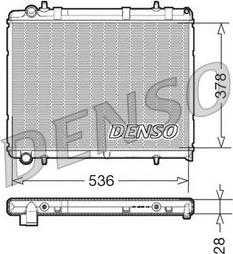 Denso DRM21035 - Радіатор, охолодження двигуна autocars.com.ua